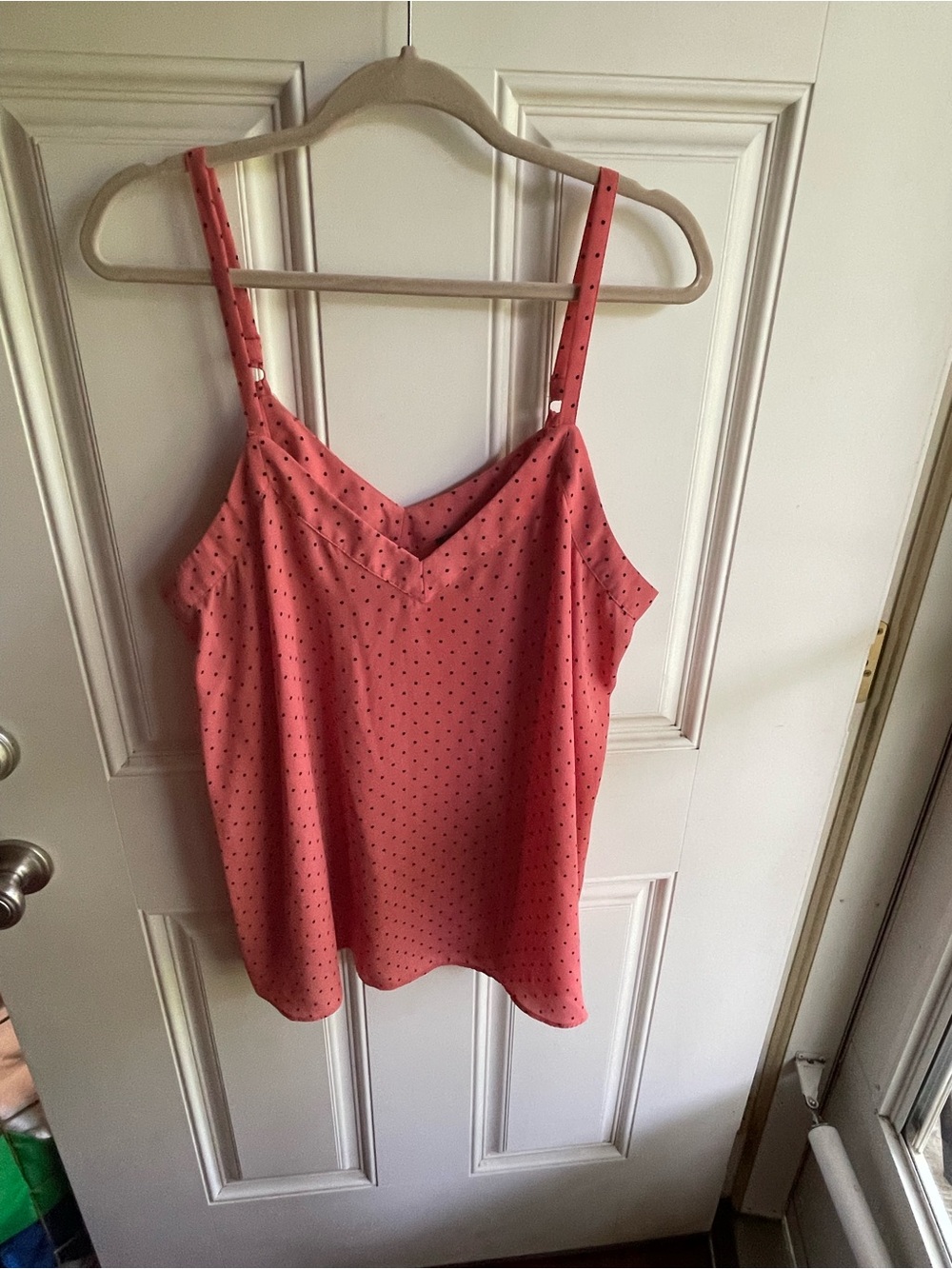 torrid Pink Polka Dot V-Neck Cami
